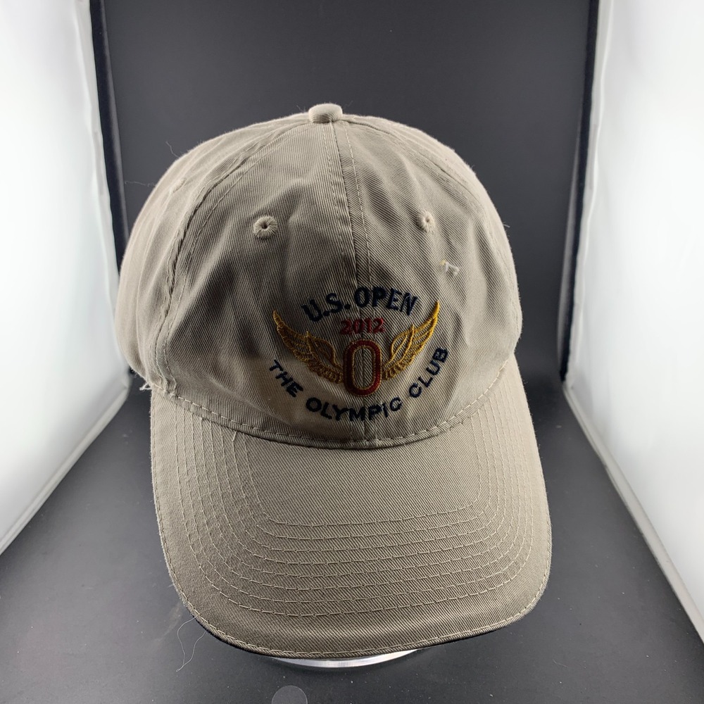 USGA Golf Cap Mens OS Beige Good 2012 US Open The Olympic Club Strapback Hat
